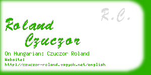 roland czuczor business card